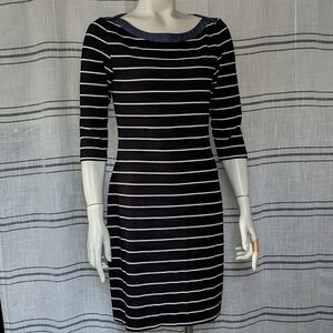 Tommy Hilfiger Black/White Striped Dress